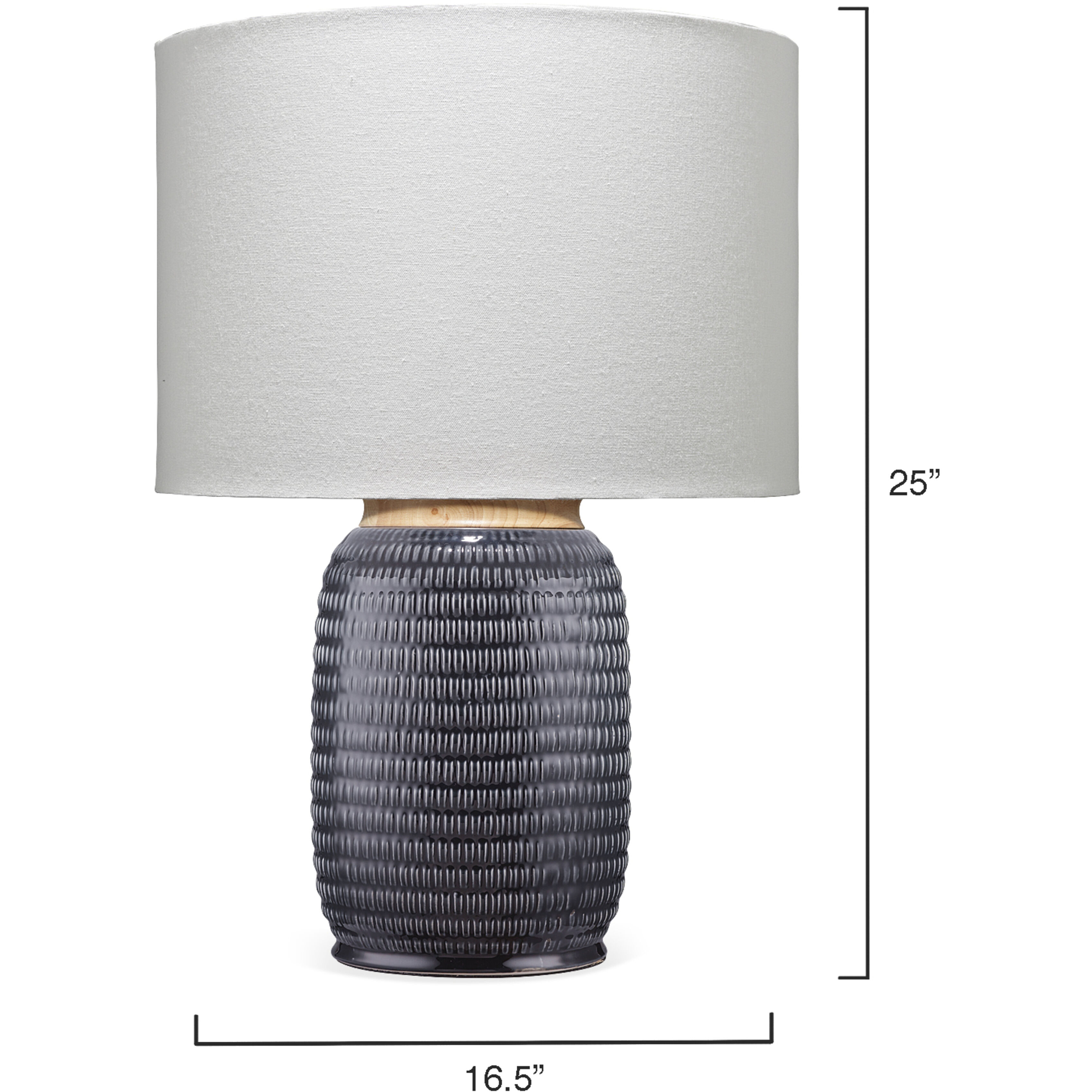 Graham 24.5 inch 150 watt Navy Table Lamp Portable Light