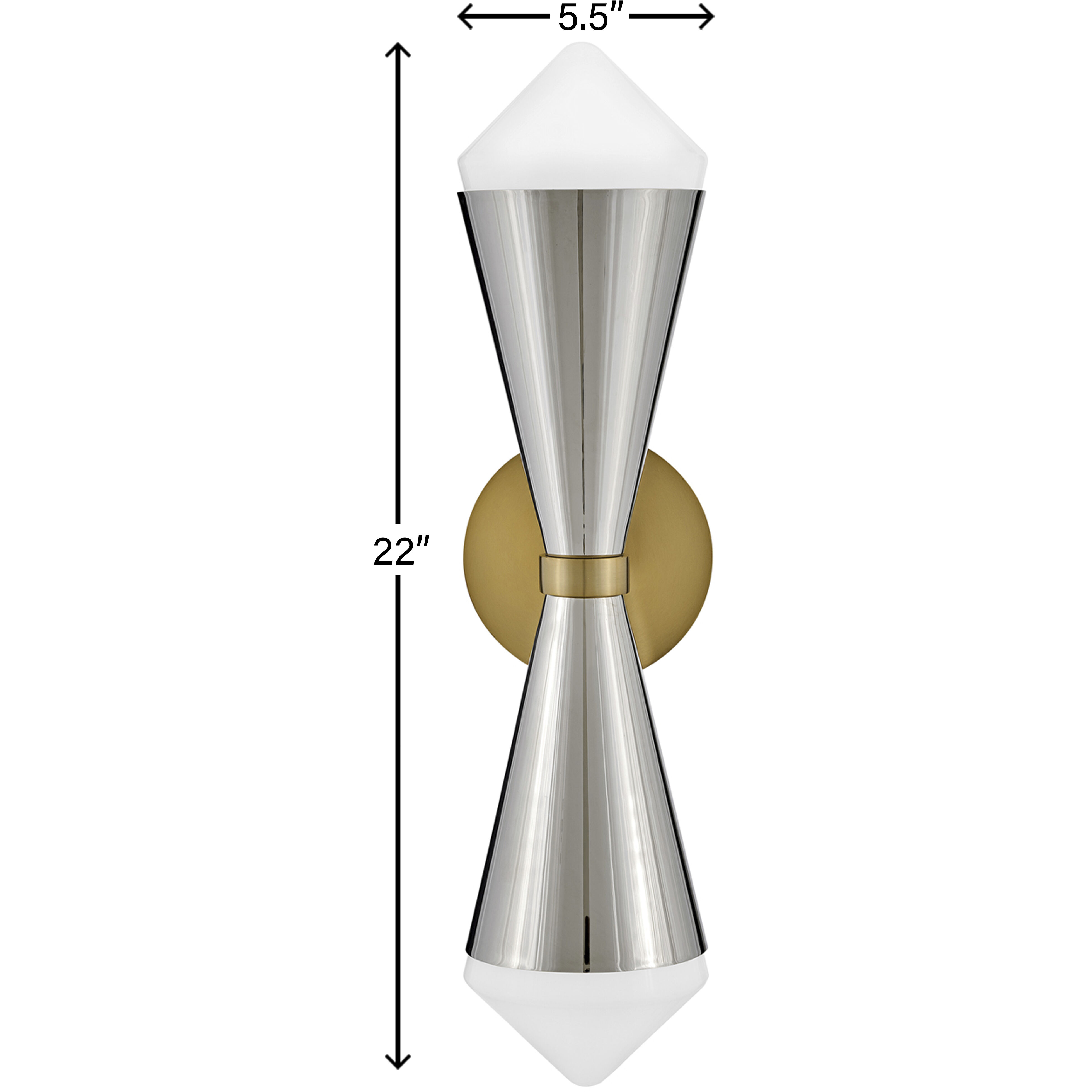 Betty LED 5.5 inch Polished Nickel Sconce Wall Light