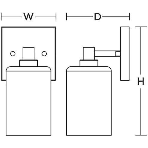 Leo 1 Light 5.5 inch Black Wall Sconce Wall Light