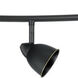 Serpentine 5 Light 120V Brushed Steel Rail Fixture Ceiling Light in Cone Dark Bronze Metal