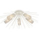 Sea Urchin 5 Light 32 inch White Coral Semi Flush Mount Ceiling Light