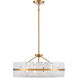 Luna 5 Light Brass Pendant Ceiling Light