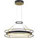Levitation LED 25 inch Soft Brass And Sand Coal Pendant Ceiling Light