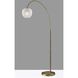 Magnolia 72 inch 100.00 watt Antique Brass Arc Floor Lamp Portable Light