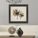 Sepia Bloom Orange and Yellow and Black and Beige Framed Art