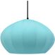 Radiance Collection - Fluted Pendant Ceiling Light in Matte Black, Dedicated LED, Black Cord, Reflecting Pool, Form+Finish+Function
