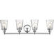 Mae 4 Light 32 inch Chrome Vanity Light Wall Light
