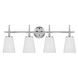 Driscoll 4 Light 30.75 inch Chrome Bath Vanity Wall Sconce Wall Light