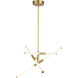 Avalon LED 27 inch Muted Brass Pendant Ceiling Light