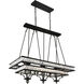 Shalia 20 Light 47 inch Black Island/Pool Table Light Ceiling Light