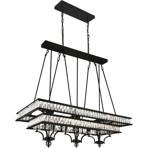 Shalia 20 Light 47 inch Black Island/Pool Table Light Ceiling Light