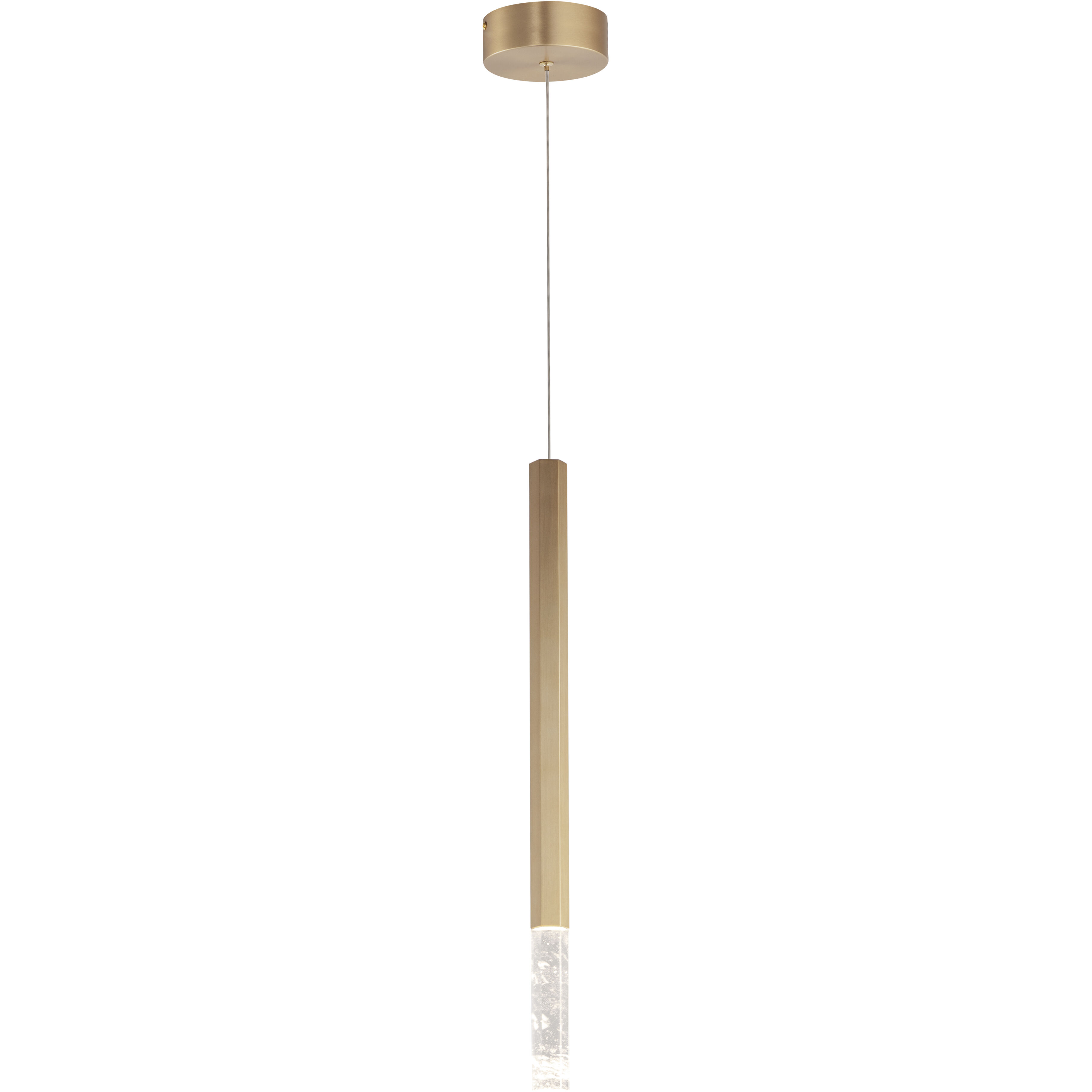 Diaphane LED 1.5 inch Gold Single Pendant Ceiling Light