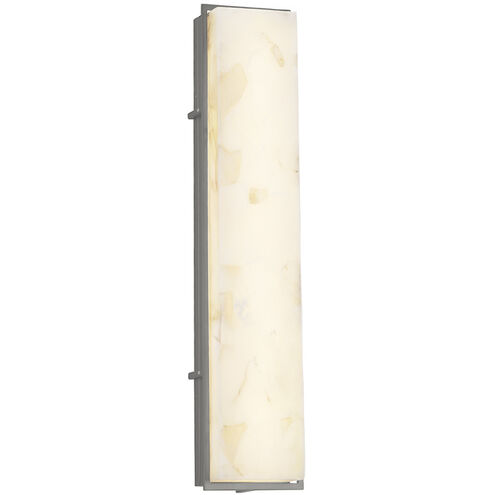 Alabaster Rocks Avalon Wall Sconce Wall Light in Brushed Nickel