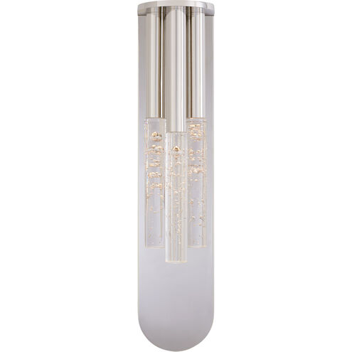 Kelly Wearstler Rousseau LED 4.5 inch Polished Nickel Multi-Drop Sconce Wall Light in Seeded Glass, Medium