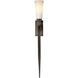 Sweeping Taper 1 Light 4.8 inch Dark Smoke ADA Sconce Wall Light in Incandescent