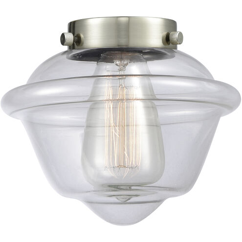 Franklin Restoration Oxford LED 7.5 inch Brushed Satin Nickel Mini Pendant Ceiling Light in Clear