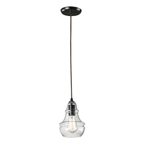 LaPorte 1 Light 6 inch Oiled Bronze Mini Pendant Ceiling Light