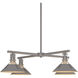 Henry 4 Light 36 inch Coastal Burnished Steel Outdoor Pendant