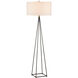 Fiction 71 inch 150 watt Bronze/Antique Brass Floor Lamp Portable Light