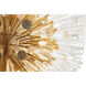 Canada 30 Light 36 inch Brass Chandelier Ceiling Light