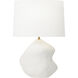 Hable Broxton 23.5 inch 9.00 watt Matte White Ceramic Table Lamp Portable Light