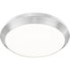 Quasars LED 20 inch Brushed Nickel Flush Mount Ceiling Light
