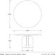 Orba 60 inch Ivory and Kona Outdoor Dining Table