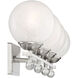 Medina 4 Light 32 inch Satin Nickel Bathroom Vanity Light Wall Light