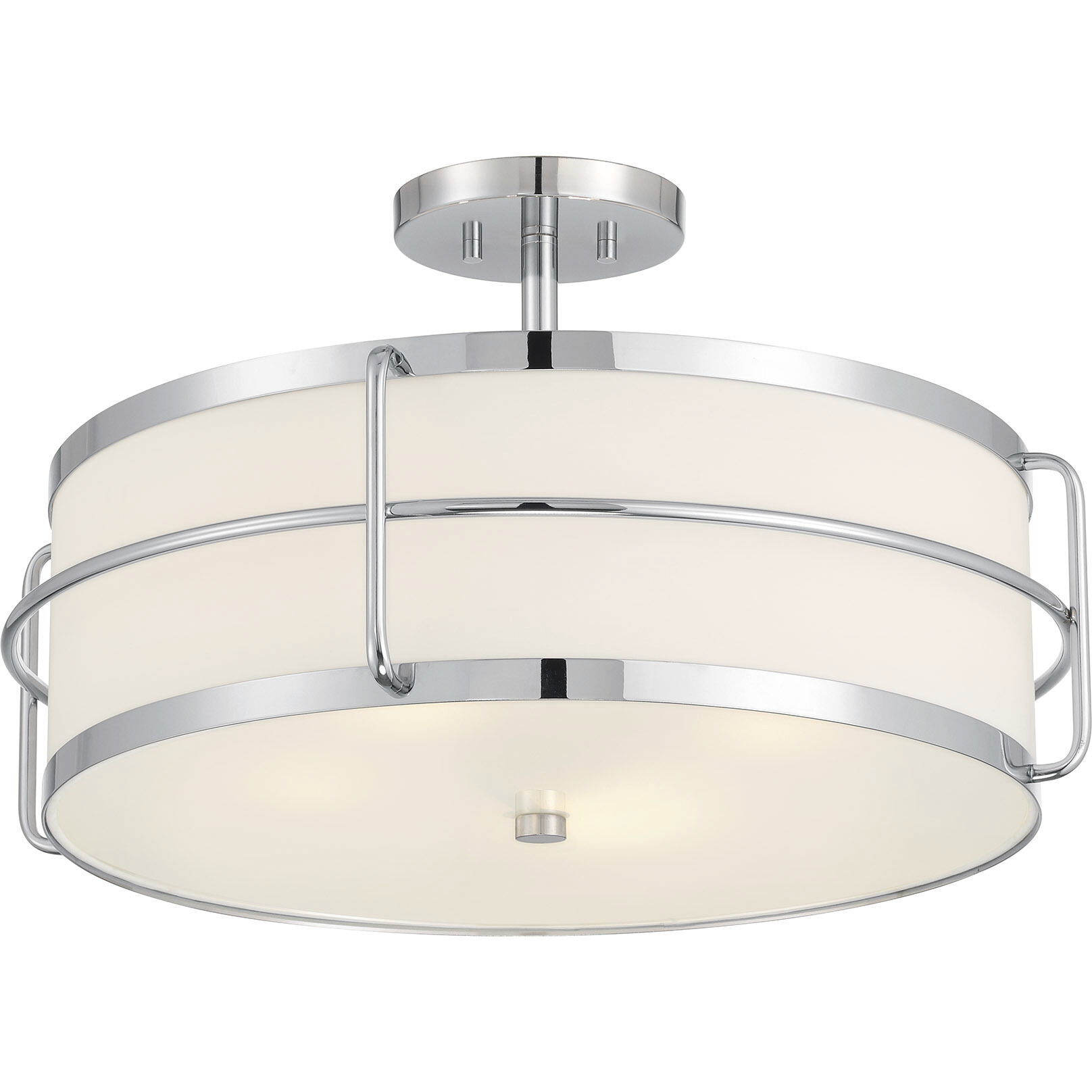 Chauncey 4 Light 22 inch Chrome Semi-Flush Ceiling Light
