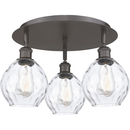Waverly 3 Light 17.75 inch Oil Rubbed Bronze Flush Mount Ceiling Light