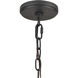 Neville 5 Light 23 inch Charcoal Black Chandelier Ceiling Light