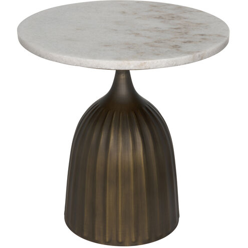 Samuel 18 X 18 inch Aged Brass Side Table