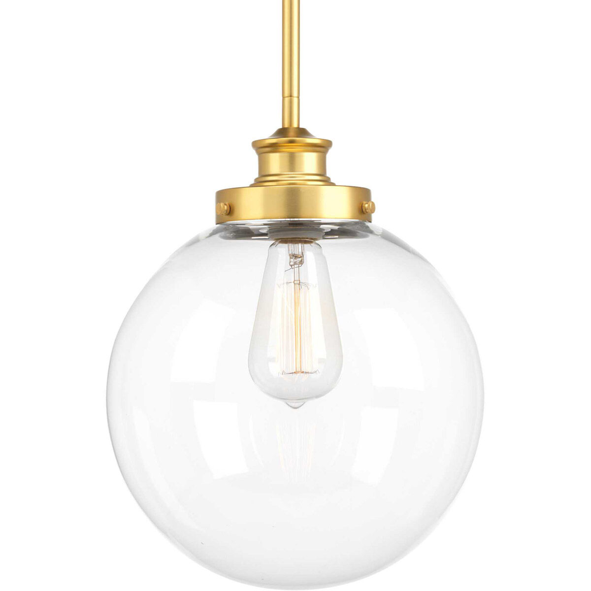 Penn 1 Light 9.75 inch Natural Brass Pendant Ceiling Light, Medium