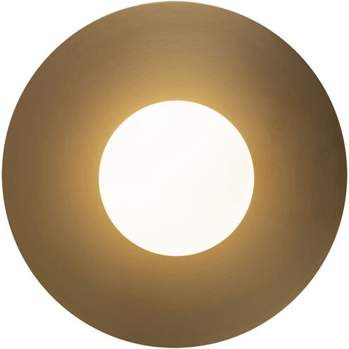 Elixir LED 14.13 inch Brushed Gold Flush Mount Ceiling Light