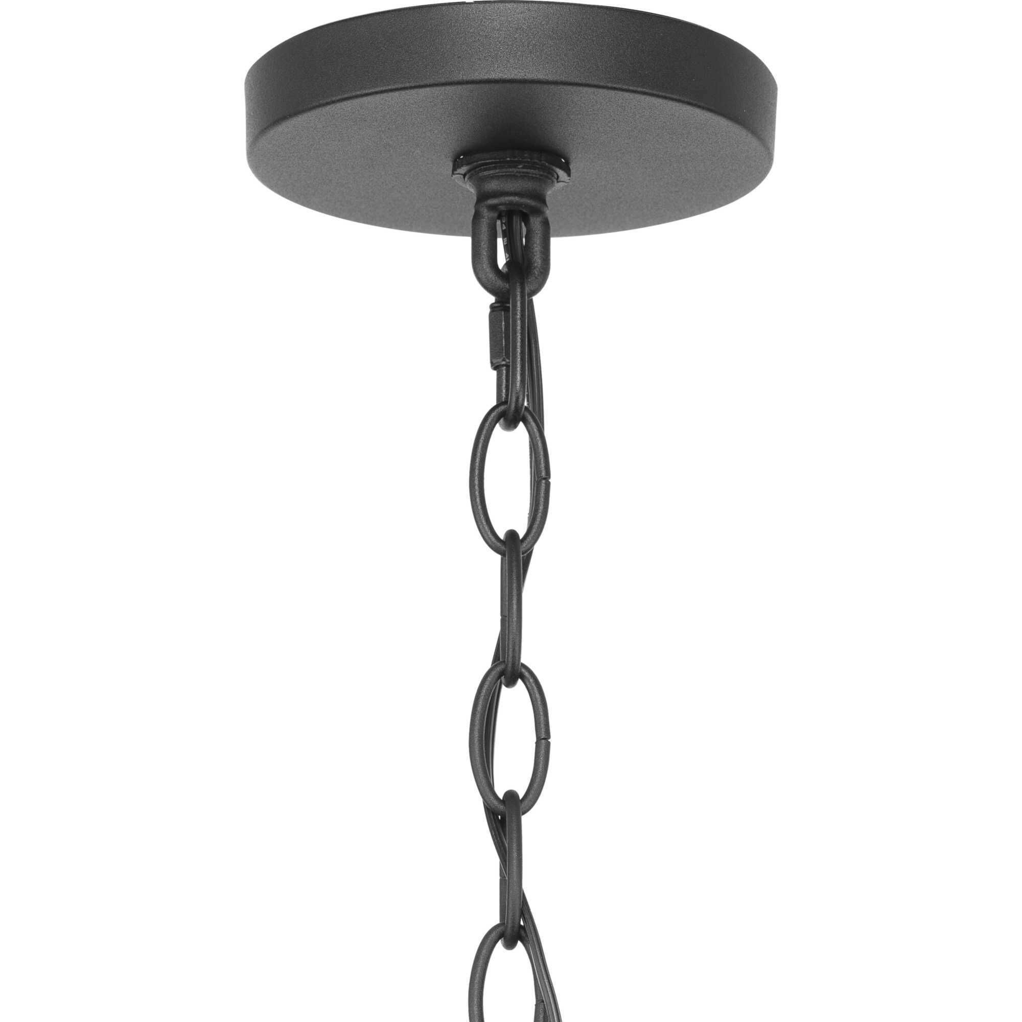 Chapel 4 Light 18.12 inch Textured Black Outdoor Pendant