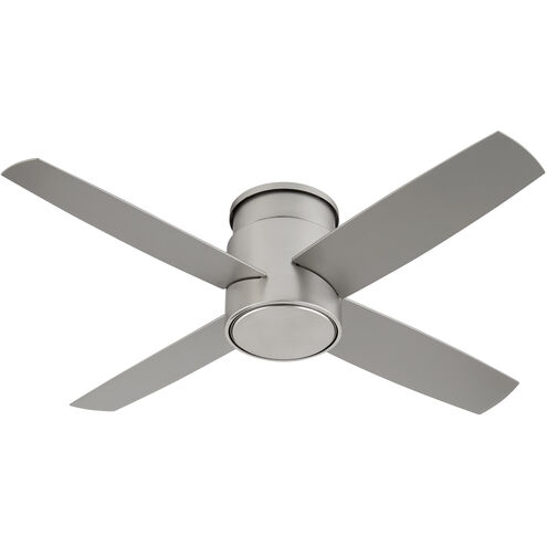 Oslo Hugger 44 inch Satin Nickel with Silver Blades Ceiling Fan