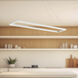 Piazza LED 8.63 inch White Pendant Ceiling Light