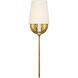 Thomas O'Brien Vendome LED 5.5 inch Hand-Rubbed Antique Brass Deep Arm Sconce Wall Light