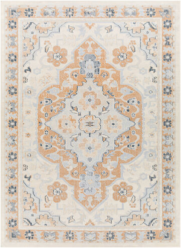 Pisa 108 X 79 inch Light Grey Rug in 7 x 9, Rectangle