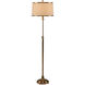 MarketPlace 64 inch 100 watt Antique Brass Patina Floor Lamp Portable Light