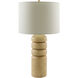 Simeon 28.12 inch 100 watt Wood Accent Table Lamp Portable Light