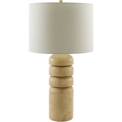 Simeon 28.12 inch 100 watt Wood Accent Table Lamp Portable Light