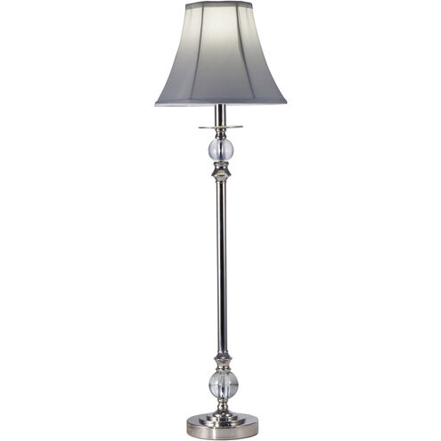 Evelyn 32 inch 60.00 watt Polished Nickel Table Lamp Portable Light