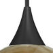 Brella 1 Light Black Cord Pendant Ceiling Light