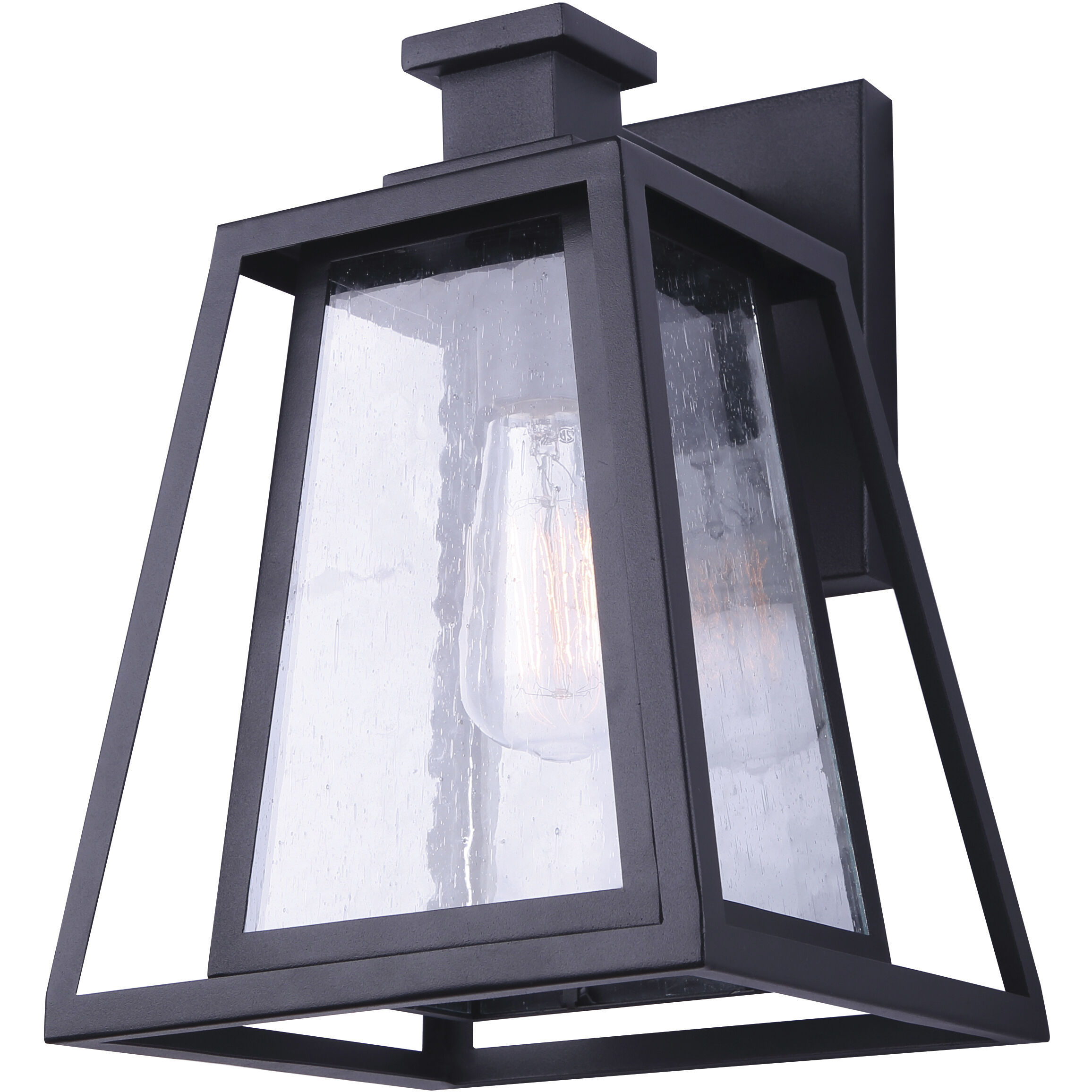 Madison 1 Light 13 inch Black Outdoor Wall Light
