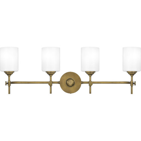 Aria 4 Light 31 inch Weathered Brass Bath Light Wall Light
