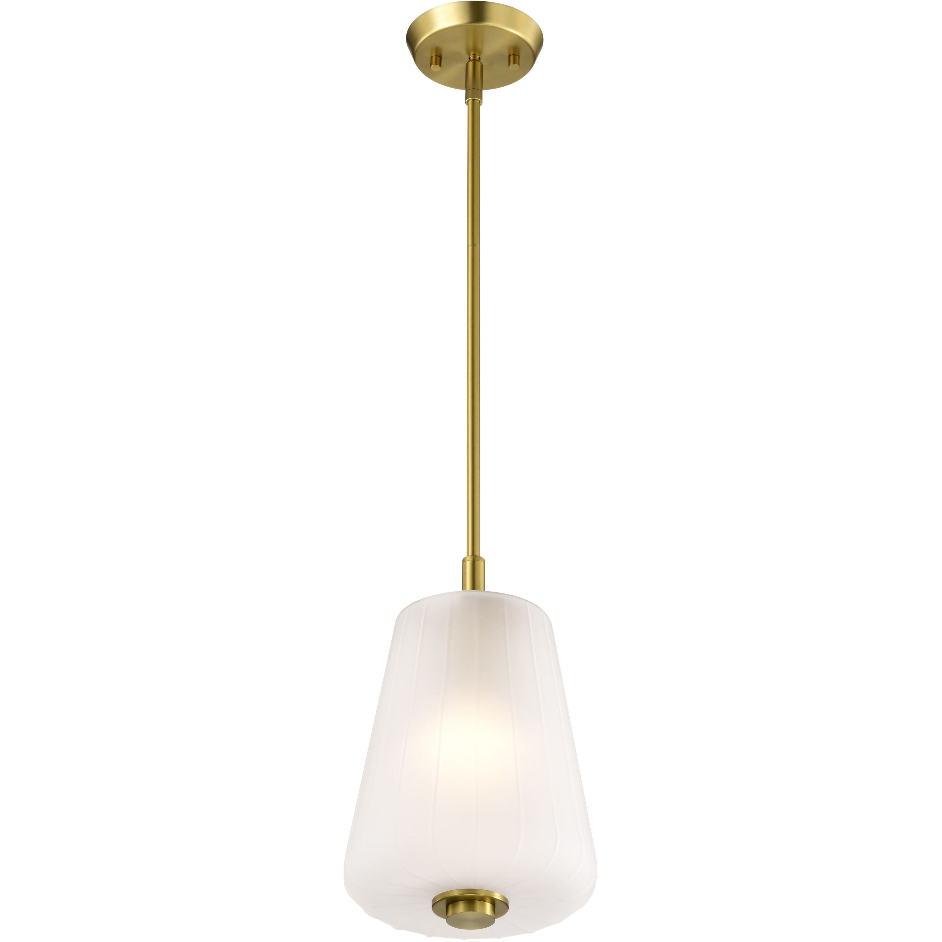 Lune 8 inch Vintage Brass Pendant Ceiling Light