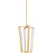 Edgemere LED 16 inch Aged Brass Pendant Ceiling Light