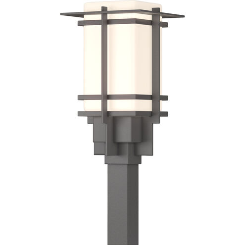 Tourou 1 Light 14.2 inch Coastal Burnished Steel Outdoor Post Light