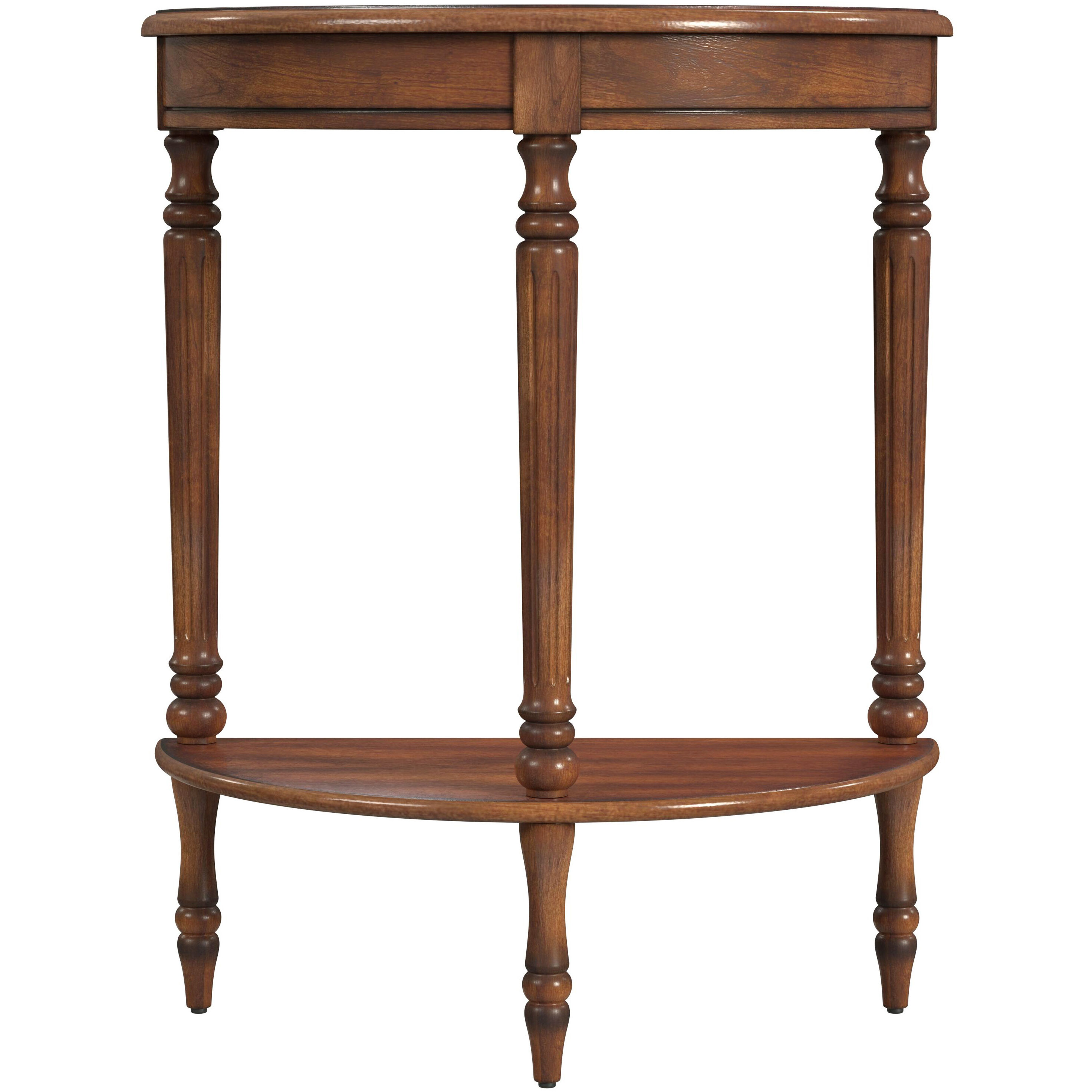Bellini  Demilune Console Table in Medium Brown